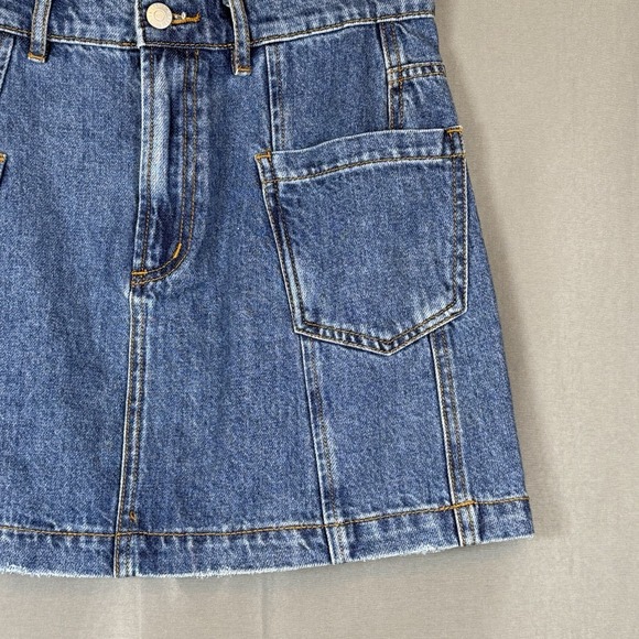 Lot Of 2 BDG Urban Outfitters Denim Mini Skirt Blue Black Small And Petite - Picture 3 of 10
